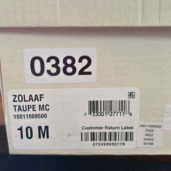 Style & Co Zolaa Block-Heel Booties Taupe Wrap Straps Boho Western NEW Size 10 - Picture 11 of 11